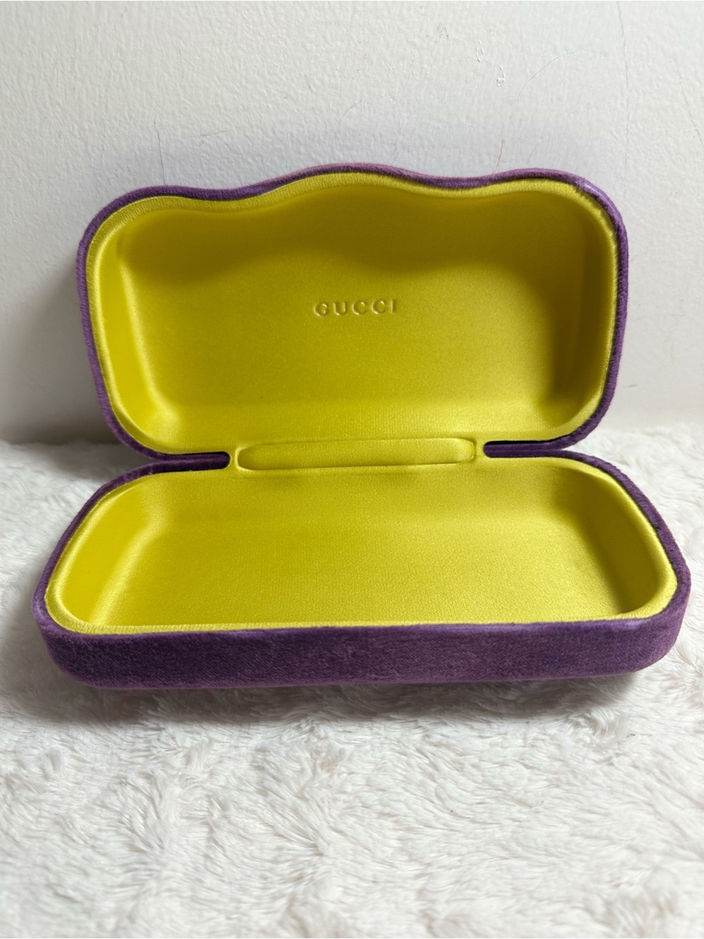 Gucci Purple Velvet Eyewear Case
